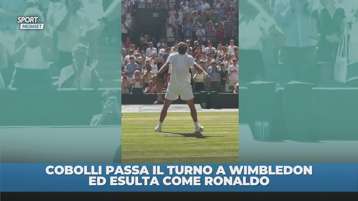 Cobolli e l'esultanza alla CR7