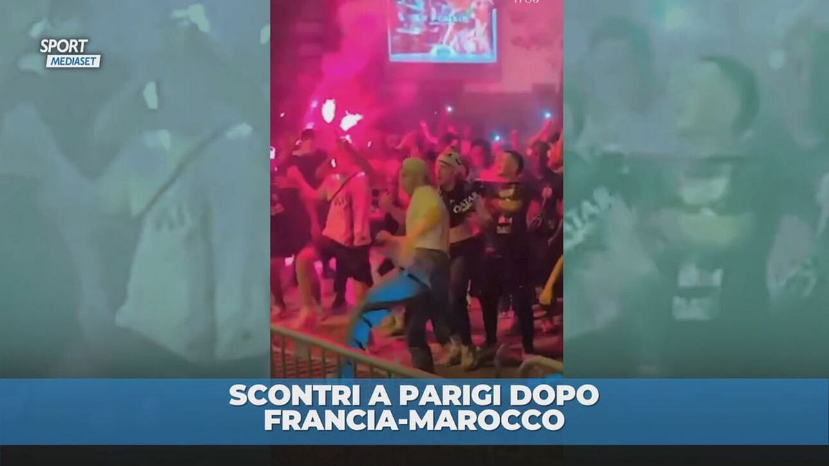 Scontri a Parigi dopo Francia-Marocco