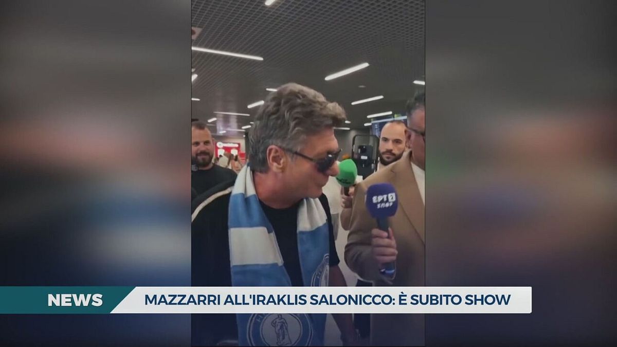 Mazzarri sbarca a Salonicco e fa lo show in italiano, inglese e greco