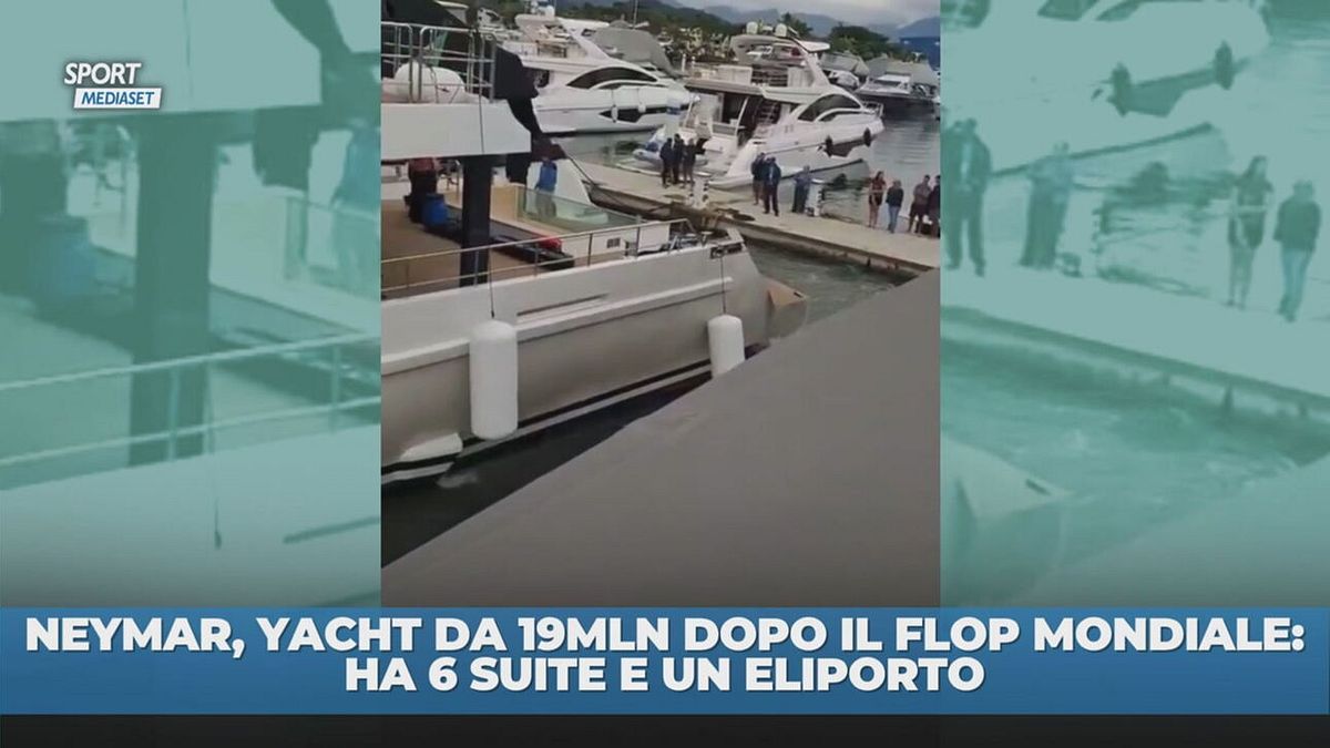 Neymar: yacht da 19 milioni dopo il flop Mondiale