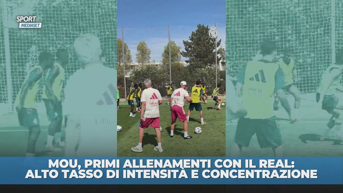 Mou, primo allenamento con il Real: tutti in riga