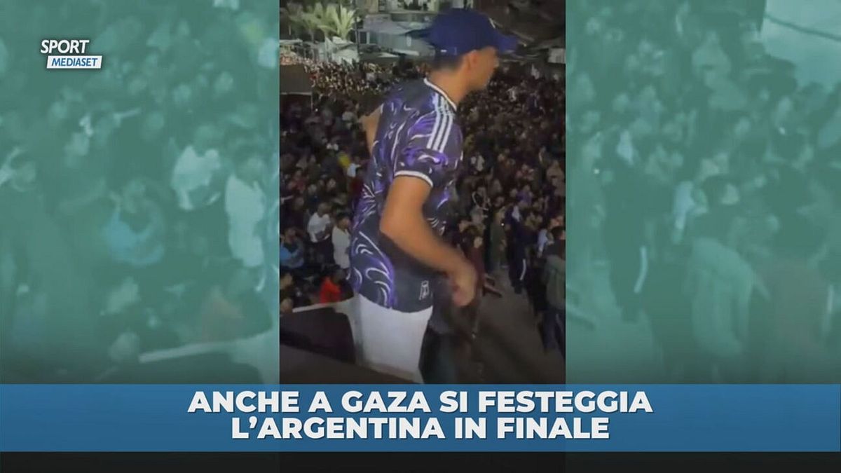 Anche a Gaza si festeggia l'Argentina in finale