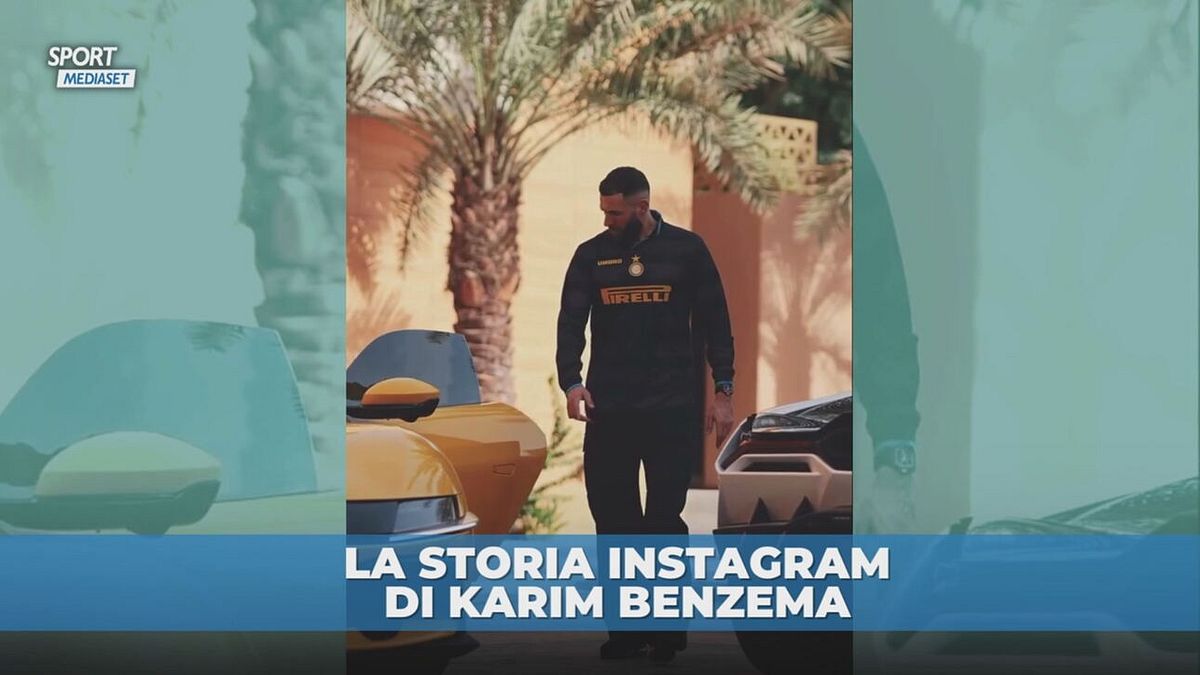 Benzema sorprende tutti sui social: indossa la maglia dell'Inter