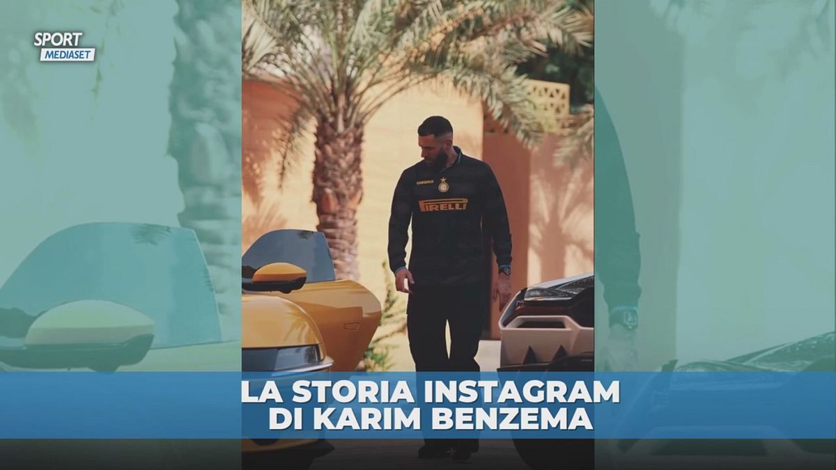 Benzema sorprende tutti sui social: indossa la maglia dell'Inter