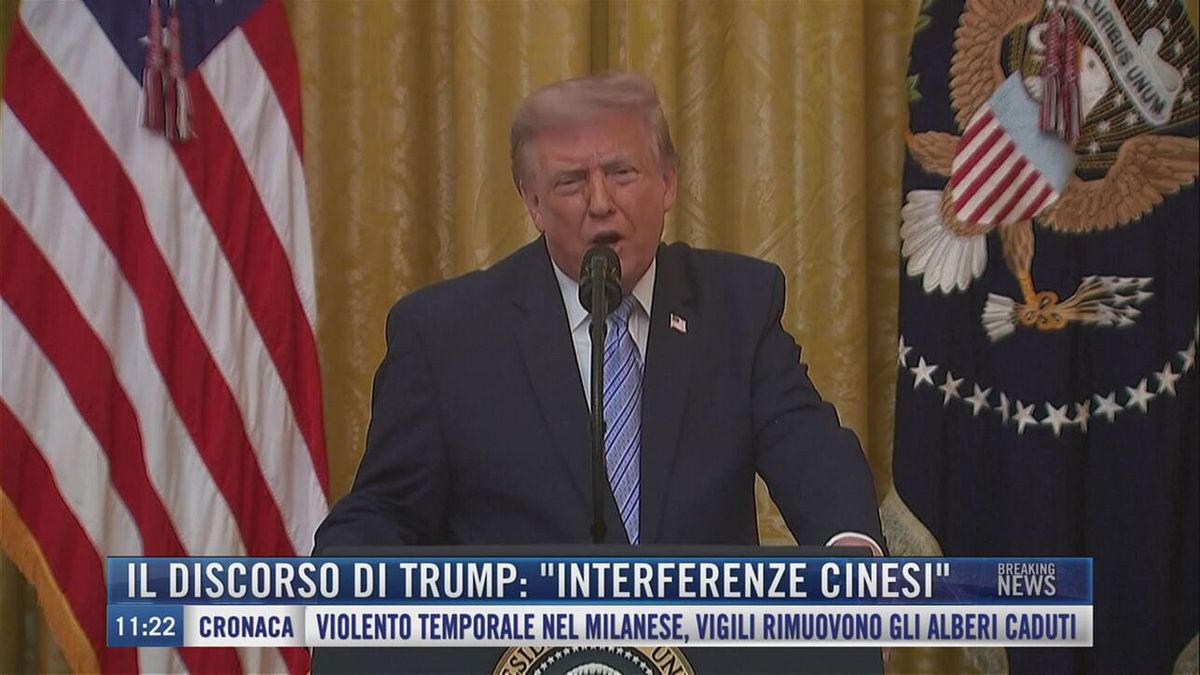 Breaking News delle 11.00 | Il discorso di Trump: "Interferenze cinesi"