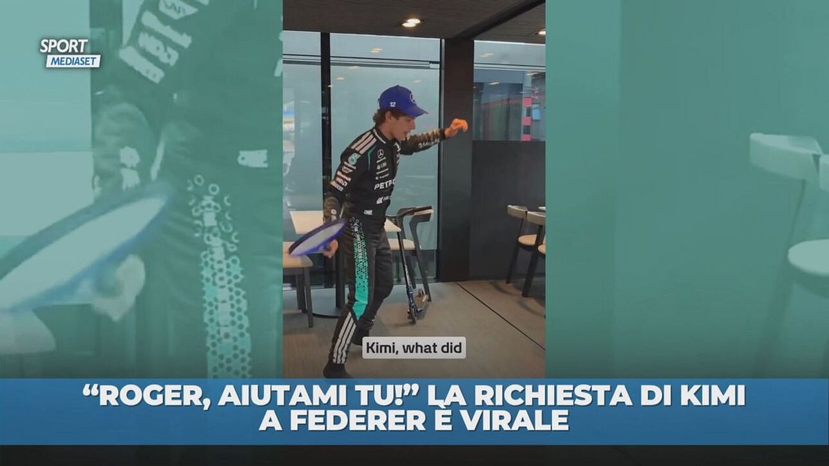 Kimi Antonelli a Federer: "Aiutami tu!"
