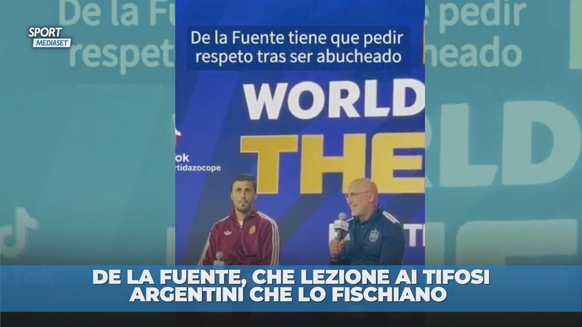 De La Fuente, che lezione ai tifosi argentini!
