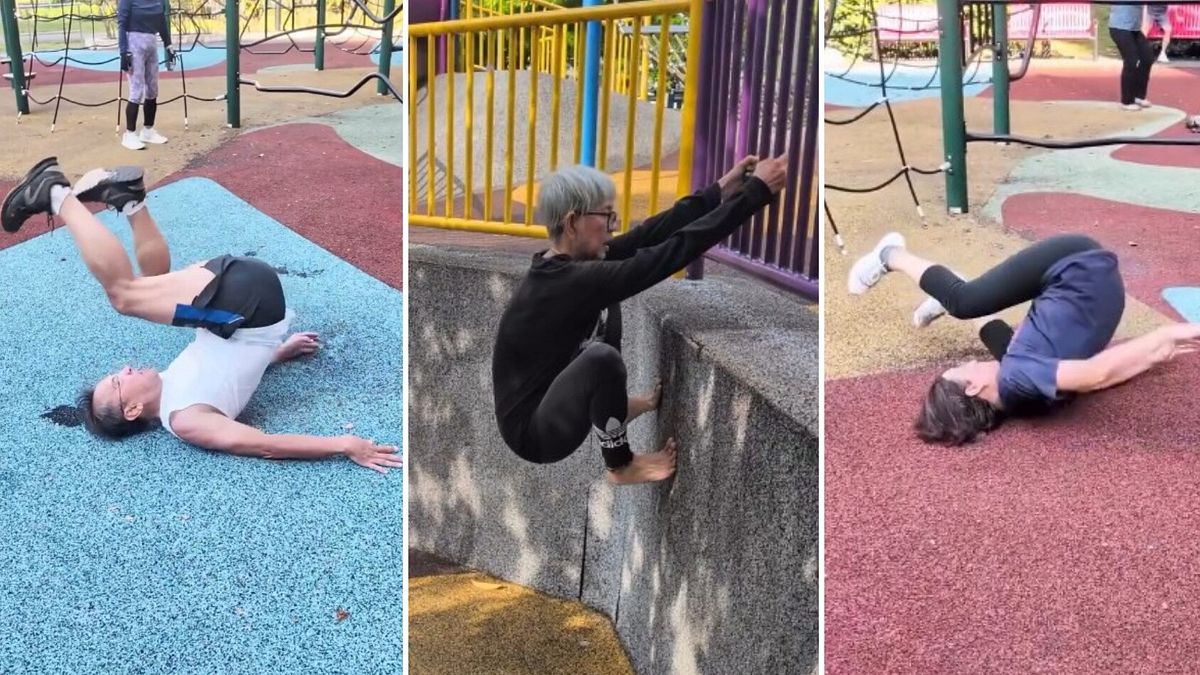 A Singapore si fa parkour a 70 anni