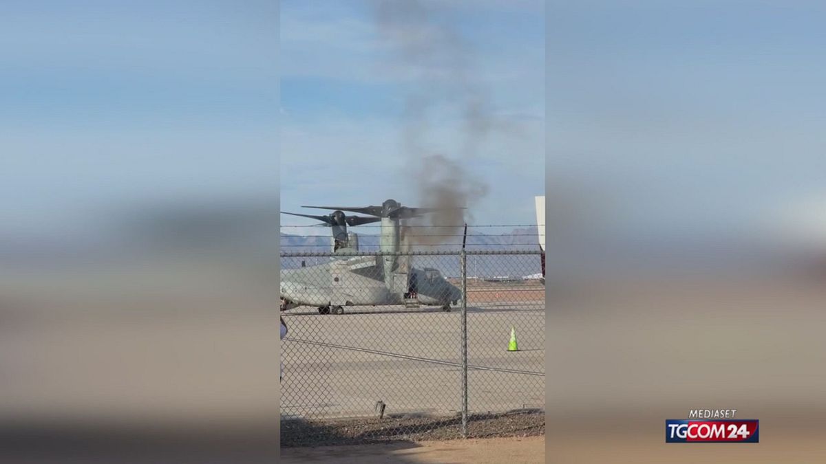 Usa, aereo militare prende fuoco durante un'esercitazione