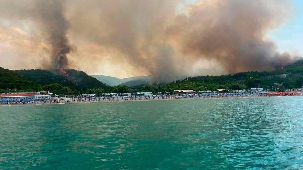 L'incendio che ha colpito il Gargano, Peschici