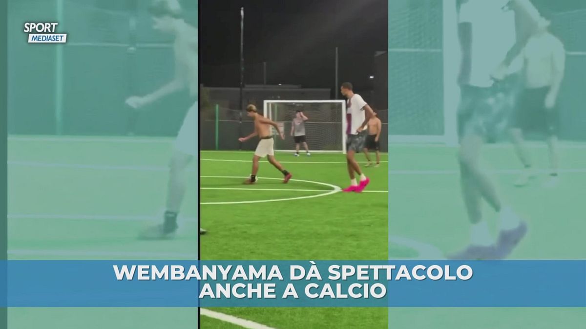 Wembanyama dà spettacolo anche a calcio
