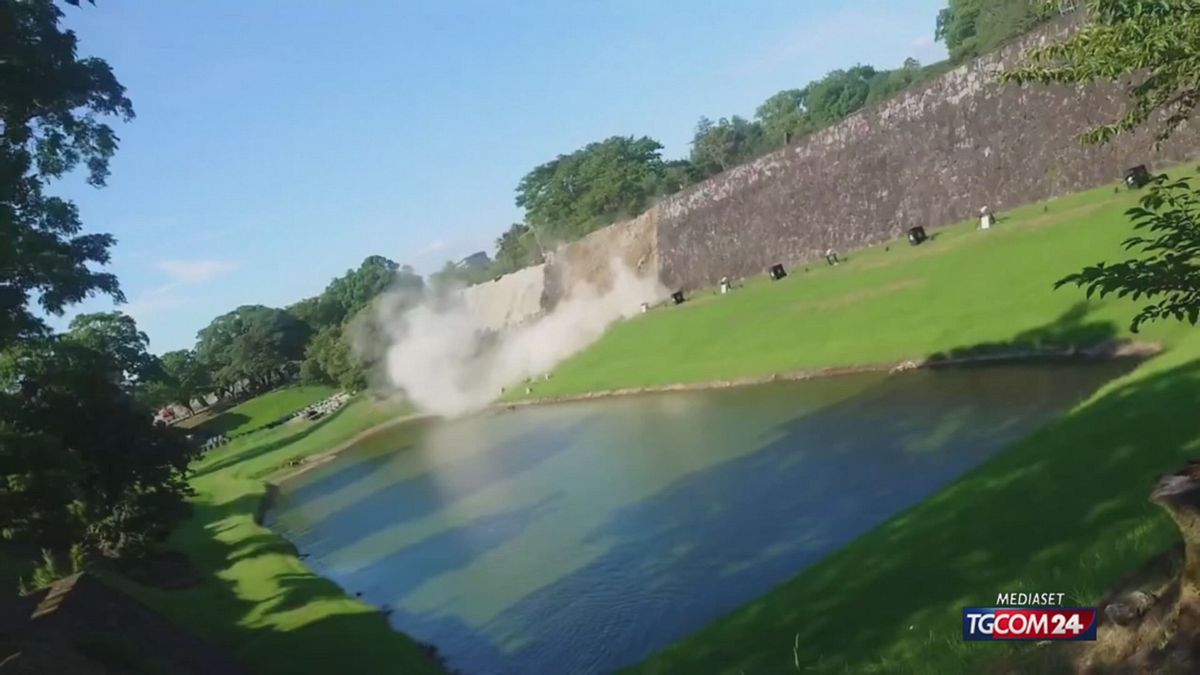 Terremoto Giappone Castello SRV