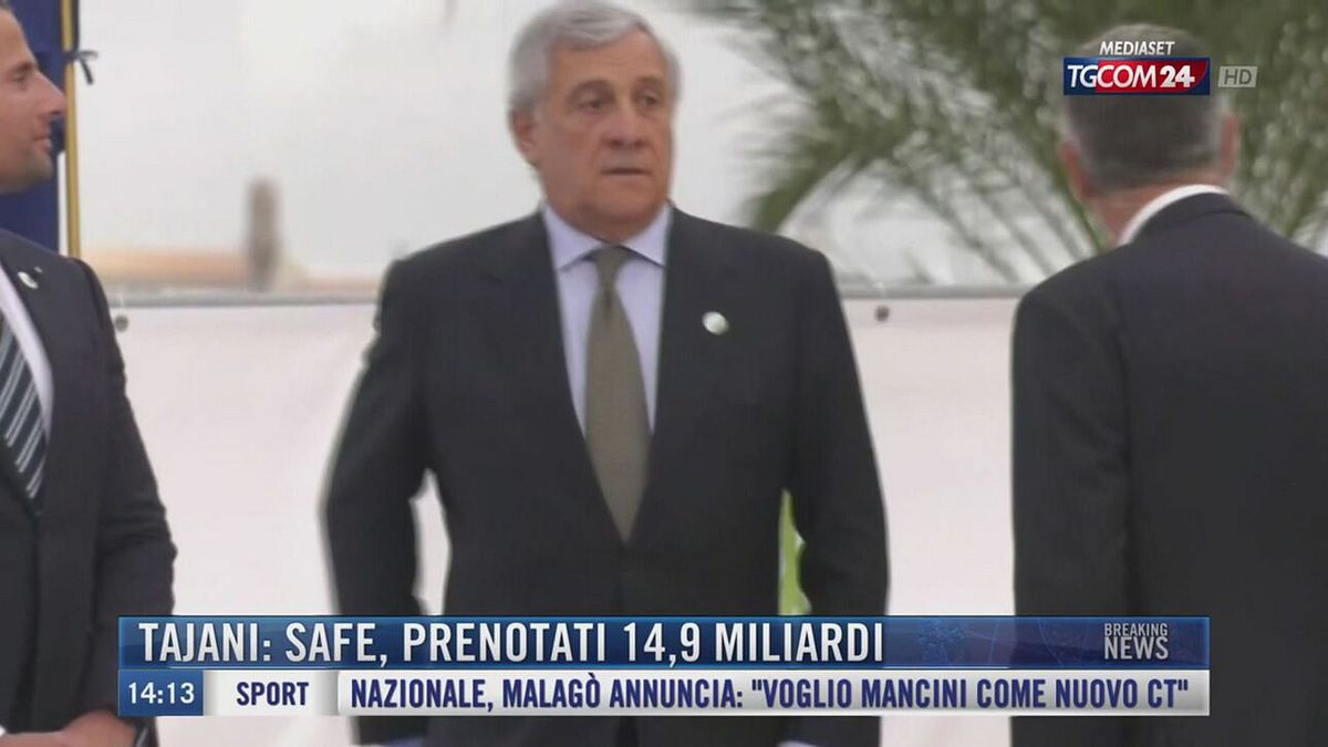 Breaking News delle 14.00 | Tajani: Safe, prenotati 14,9 miliardi