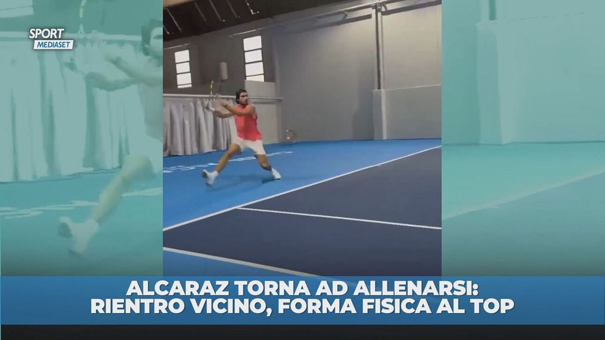 Alcaraz è pronto a tornare: allenamento al top