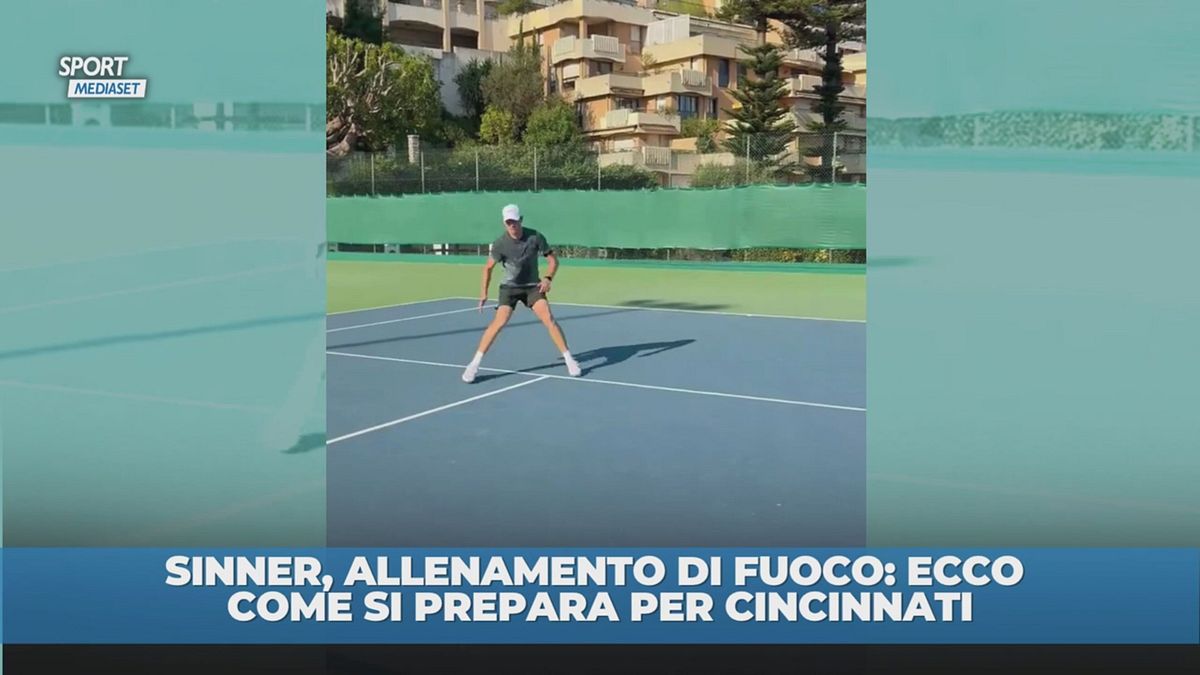 Sinner, allenamento bollente: così si prepara a Cincinnati