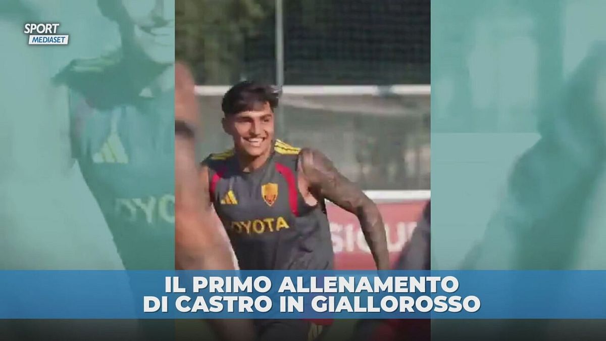 Castro: il primo strano allenamento nella Roma