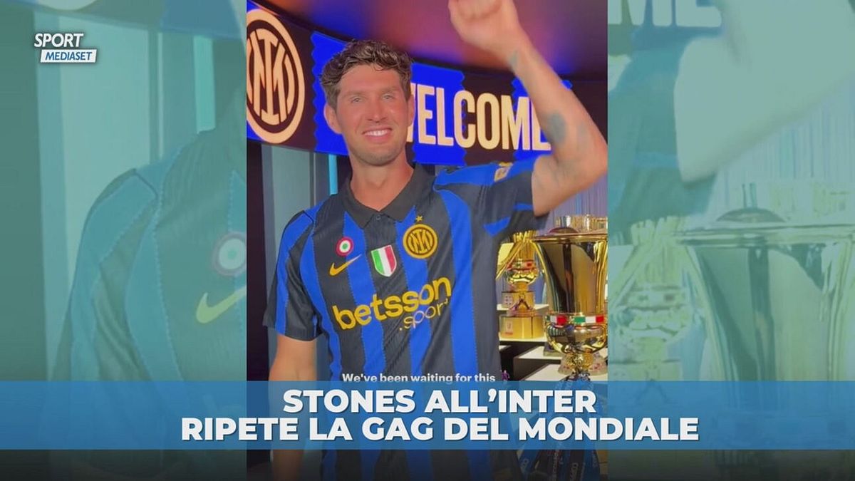 Inter: Stones finge l'infortunio e balla come al Mondiale