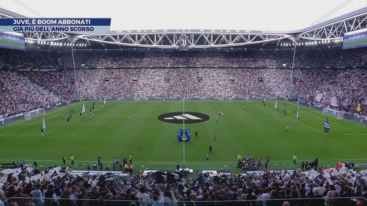 Juve, è boom abbonati