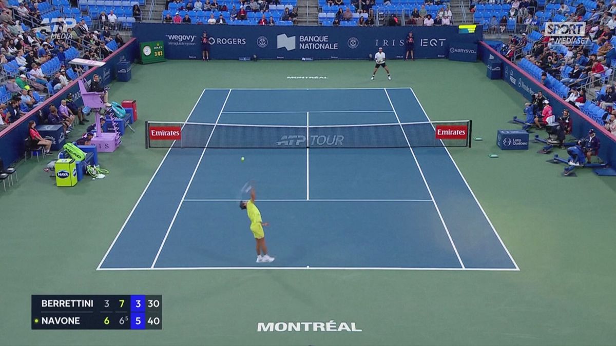 CLIP BERRETTINI ELIMINATO A MONTREAL PER SITO 4/8 SRV