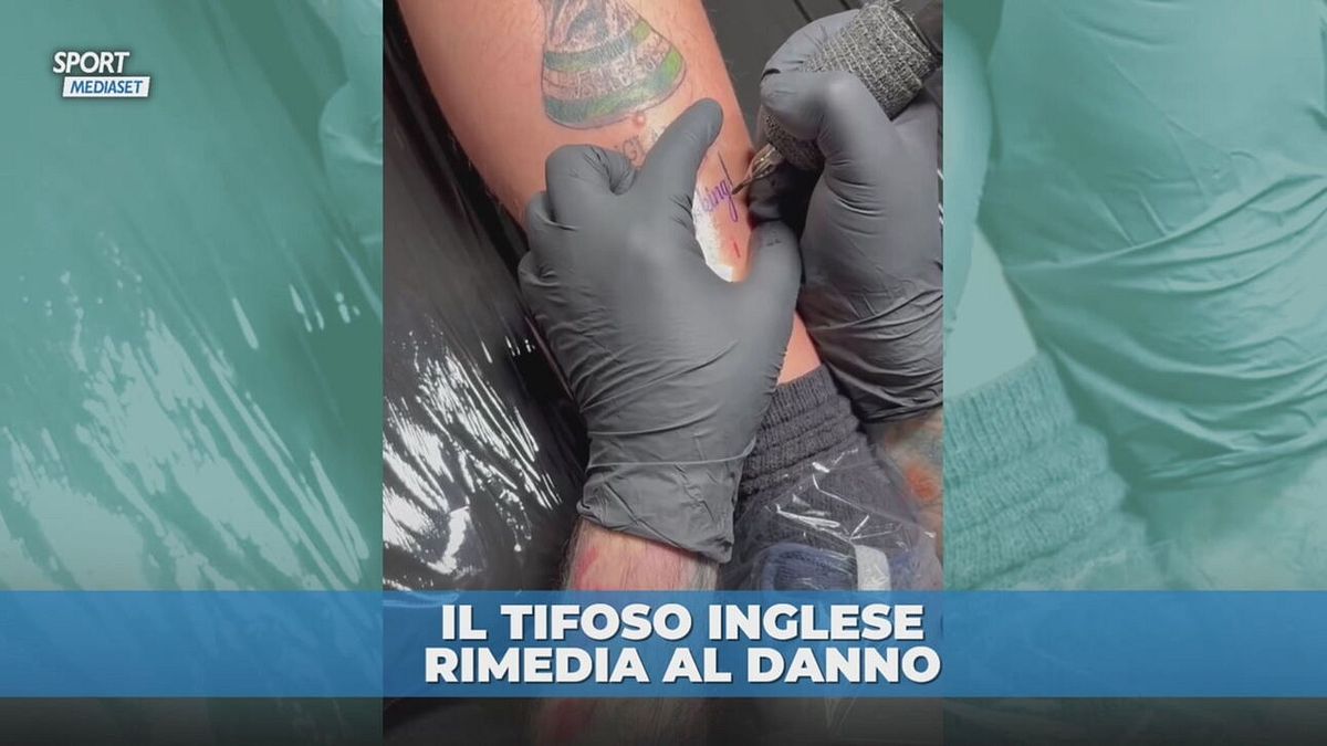Il tifoso inglese si tatua il Mondiale poi rimedia al disastro..."Scherzavo"
