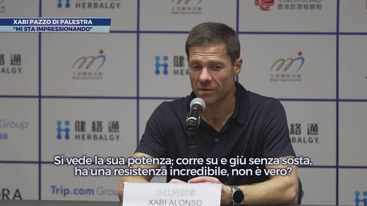 Xabi pazzo di palestra