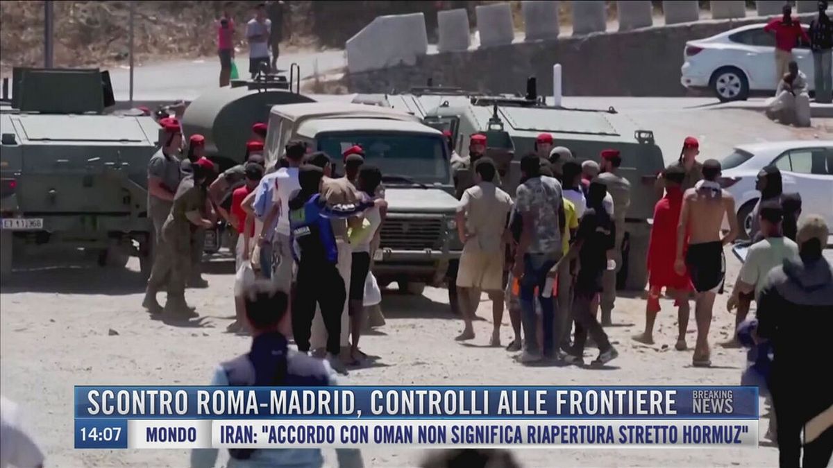 Breaking News delle 14.00 |  Scontro Roma-Madrid, controlli alle frontiere