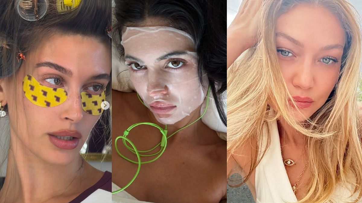Hailey Bieber, Kylie Jenner e Gigi Hadid in tre scatti dai loro account ufficiali su Instagram