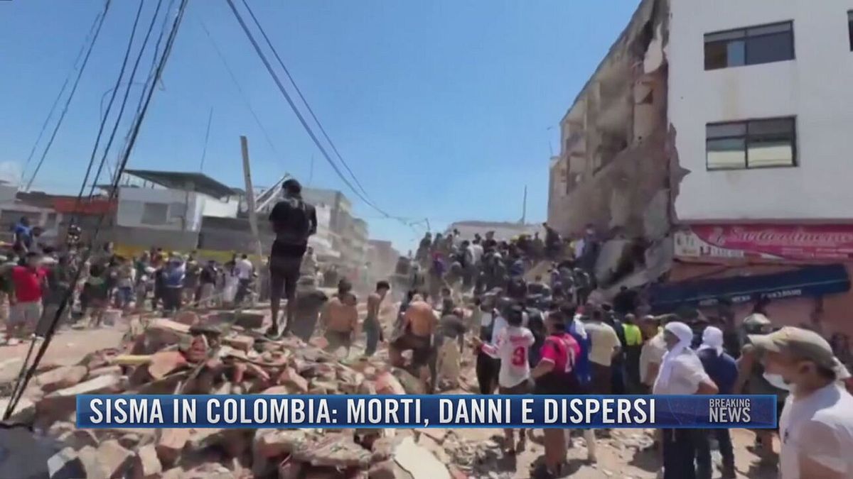 Breaking News delle 21.30 |  Sisma in Colombia: morti, danni e dispersi