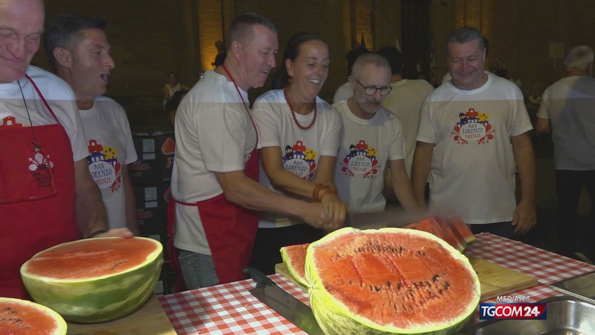 A Firenze la notte della cocomerata di San Lorenzo