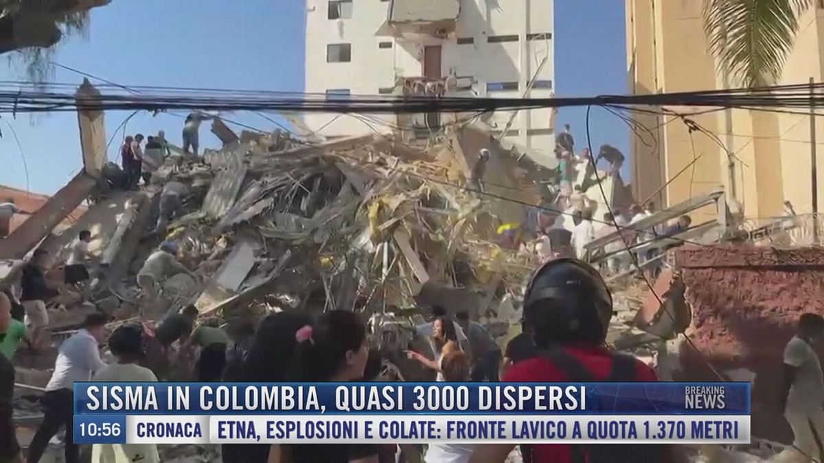Breaking News delle 11.00 | Sisma in Colombia, quasi 3000 dispersi