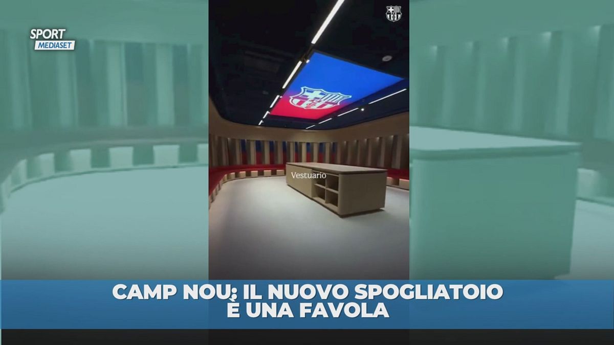 Camp Nou: spogliatoi da favola