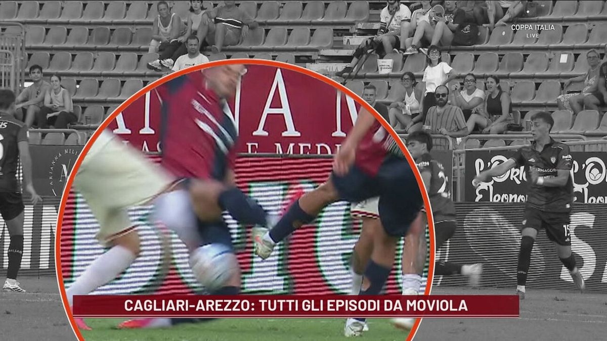 Cagliari-Arezzo, la moviola, De Marco: "Vi spiego l'ammonizione a Maldini"