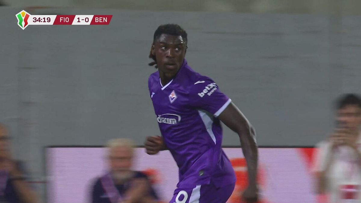 35' | Gol di Kean (Fiorentina-Benevento 2-0)