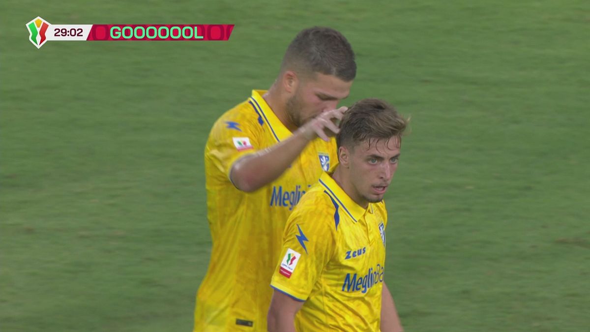 29' | Gol di Cichella (Frosinone-Juve stabia 2-0)