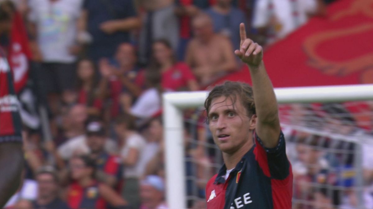 45' | Gol di Baldanzi (Genoa-Ascoli 2-1)