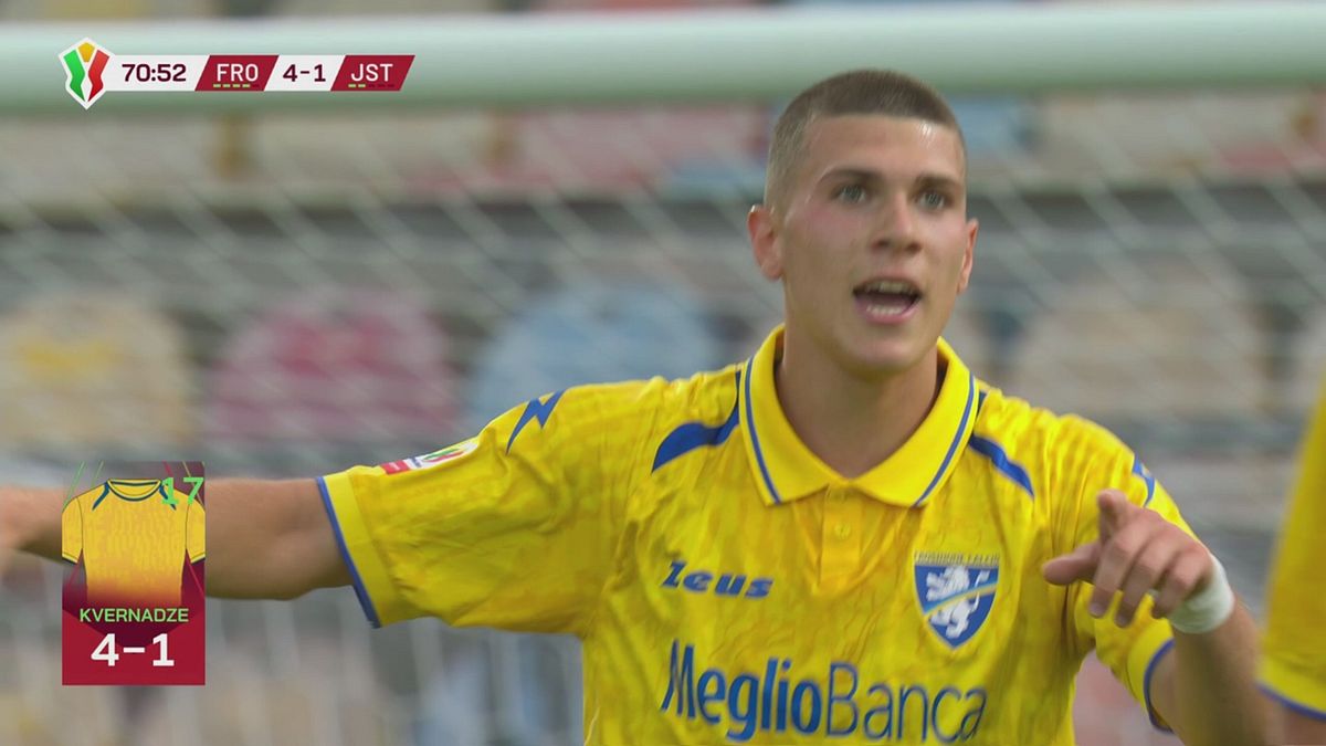 71' | Gol di Kvernadze (Frosinone-Juve stabia 4-1)