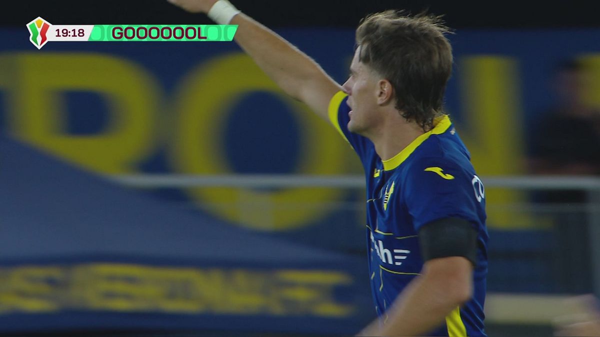 20' | Gol di Compagnon (Verona-Entella 1-1)