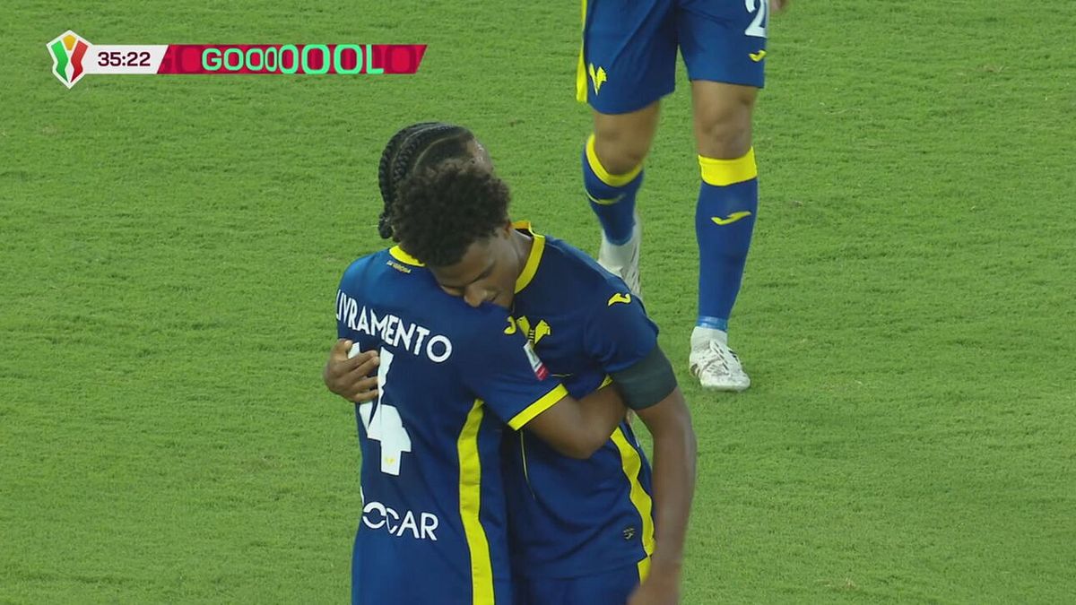 36' | Gol di Sarr (Verona-Entella 2-1)