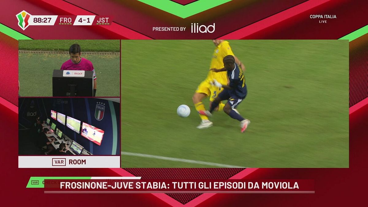 La moviola di Genoa-Ascoli e Frosinone-Juve Stabia: giusto il rosso a Sanà Fernandes, prato di Marassi da sistemare