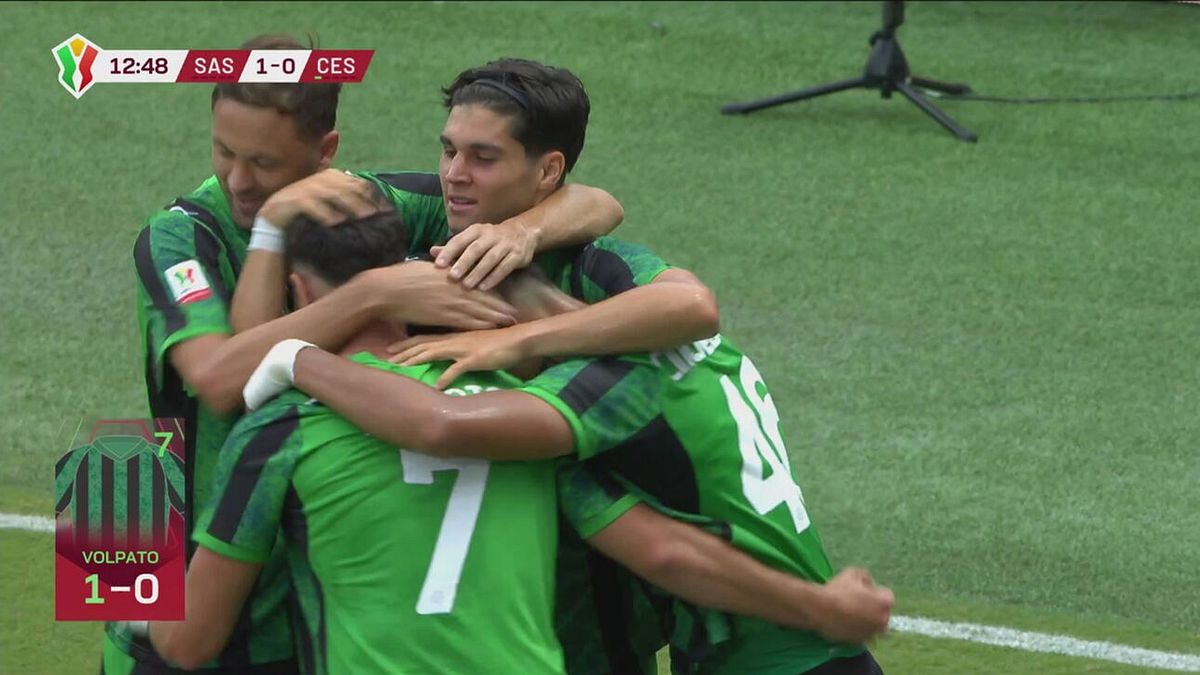 Volpato sblocca la gara al Mapei, Sassuolo 1-0 Cesena