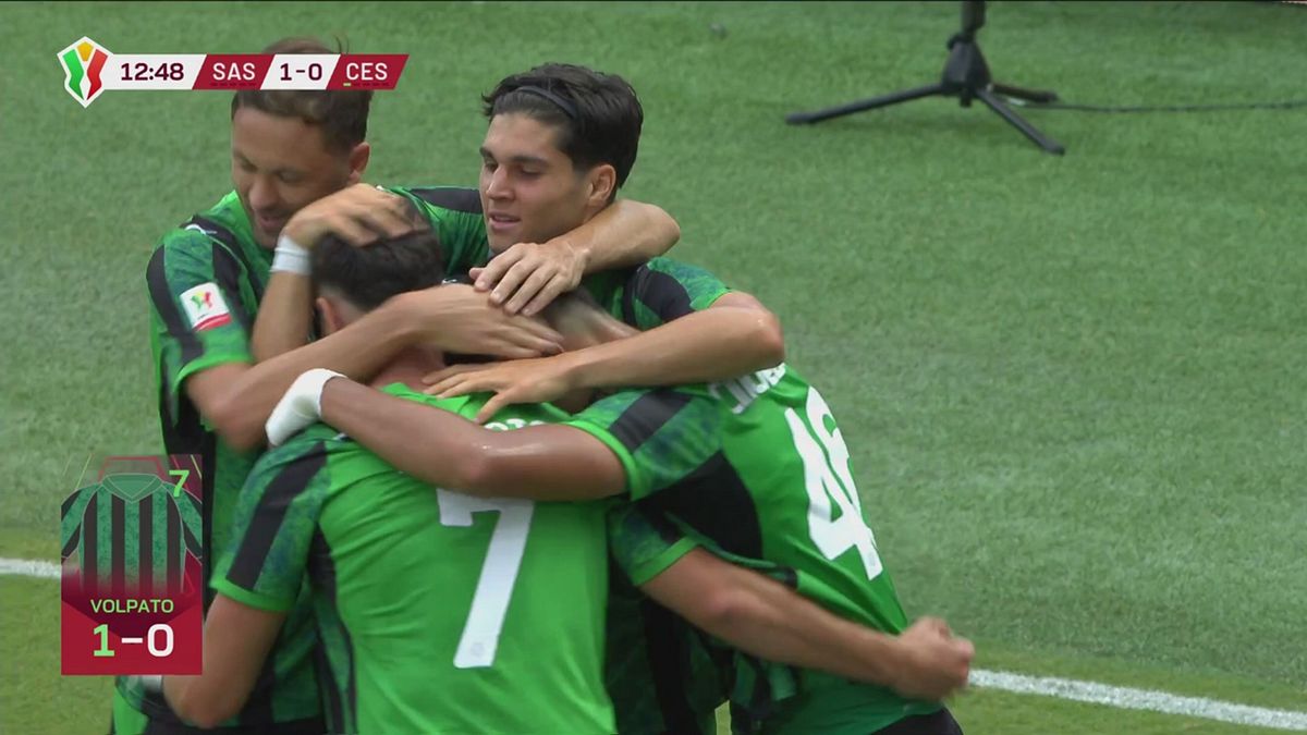 Volpato sblocca la gara al Mapei, Sassuolo 1-0 Cesena