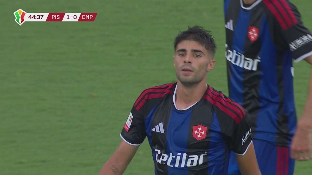 Marras sigla la rete del vantaggio, Pisa 1-0 Empoli