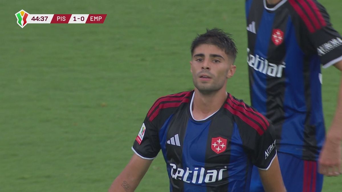 Marras sigla la rete del vantaggio, Pisa 1-0 Empoli