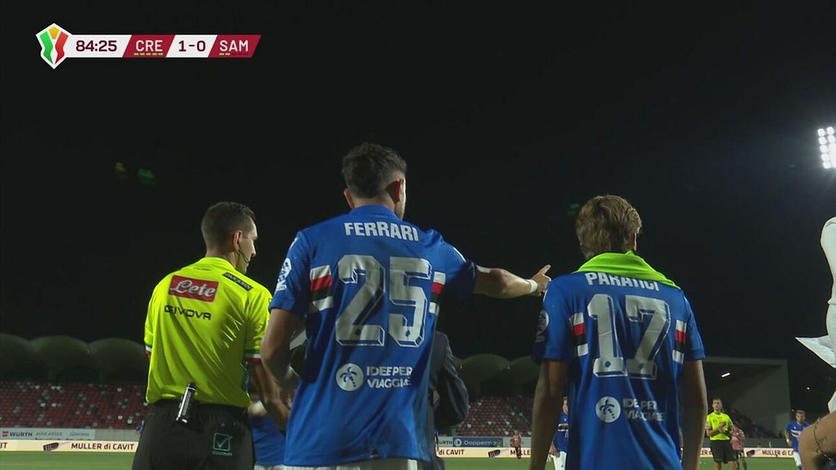 Sampdoria, che emozione l'ingresso di un figlio d'arte
