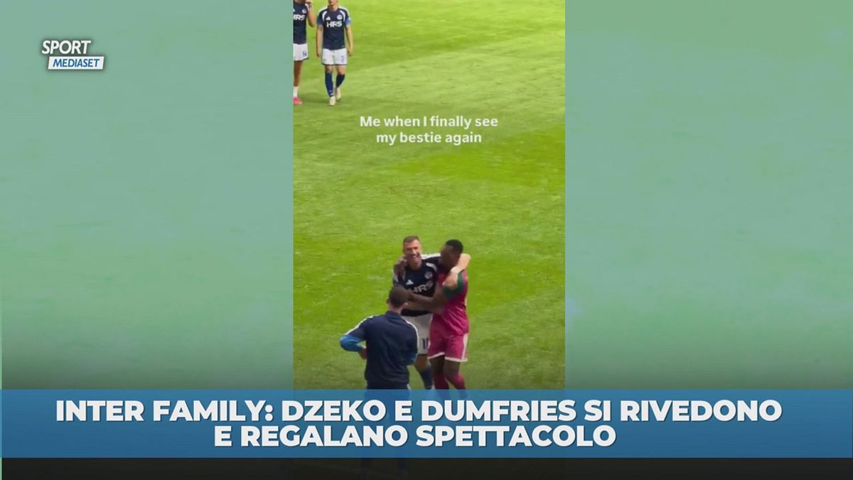 Inter family: Dzeko e Dumfries show da avversari