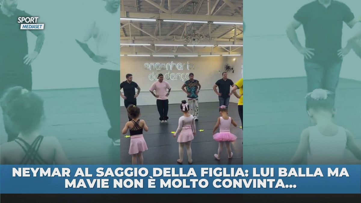 Papà Neymar, al saggio di danza tocca fare anche questo!