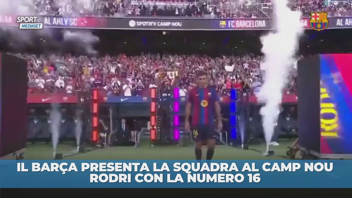 Barça: Rodri indosserà la "16"