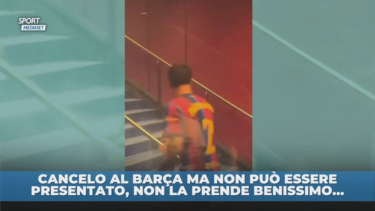 La reazione di Cancelo alla sua mancata presentazione al Camp Nou