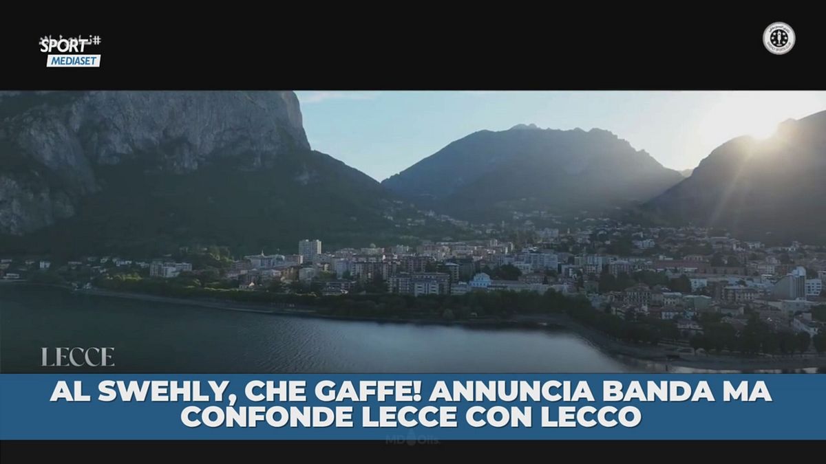 L'Al Swehly scambia Lecce con Lecco nell'annuncio di Banda