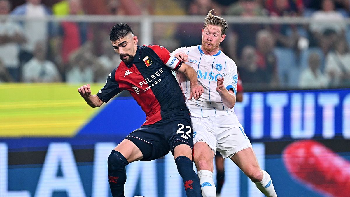 Genoa-Napoli: De Bruyne e Vasquez